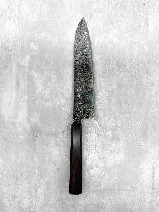 hatsukokoro saihyo black kurozome gyuto masaru knives Malaysia Japan knife chef 210mm damascus nickel yauji sg2 stainless steel