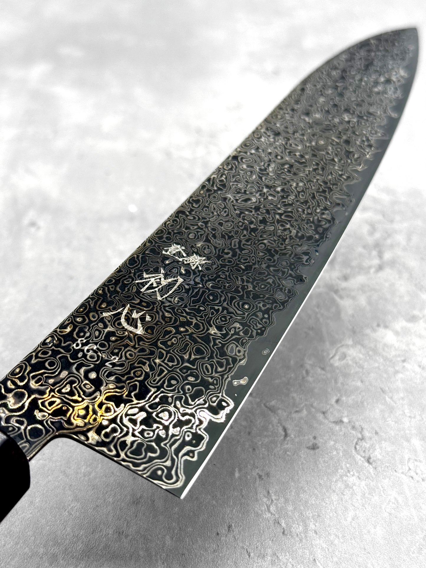 hatsukokoro saihyo black kurozome gyuto masaru knives Malaysia Japan knife chef 210mm damascus nickel yauji sg2 stainless steel