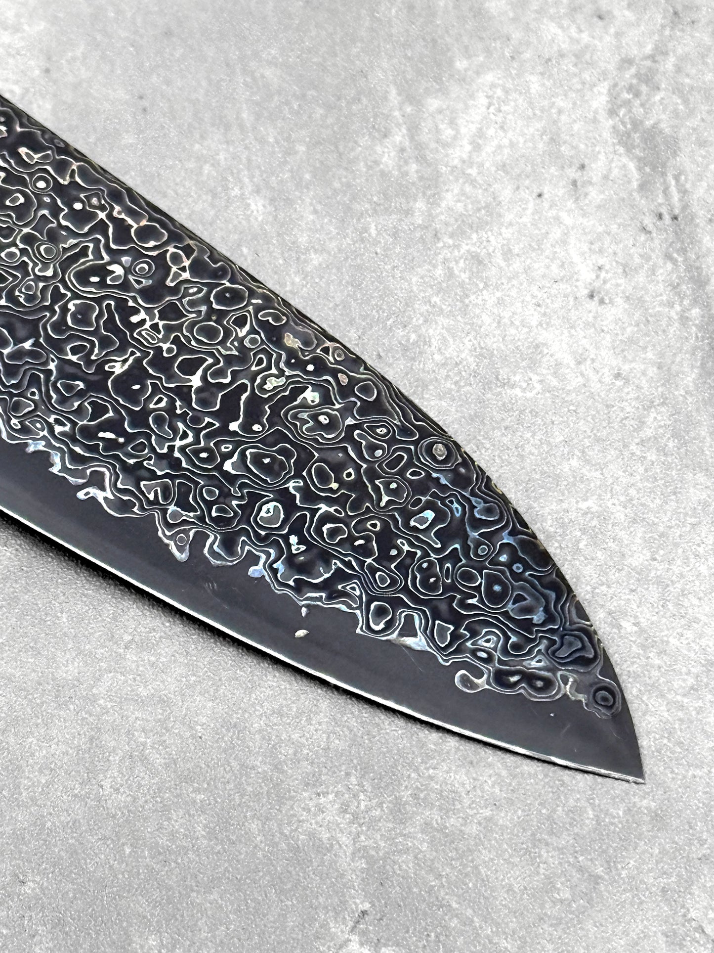 hatsukokoro santoku saihyo damascus black series 180mm sg2 ebony japanese knives masaru Malaysia chef