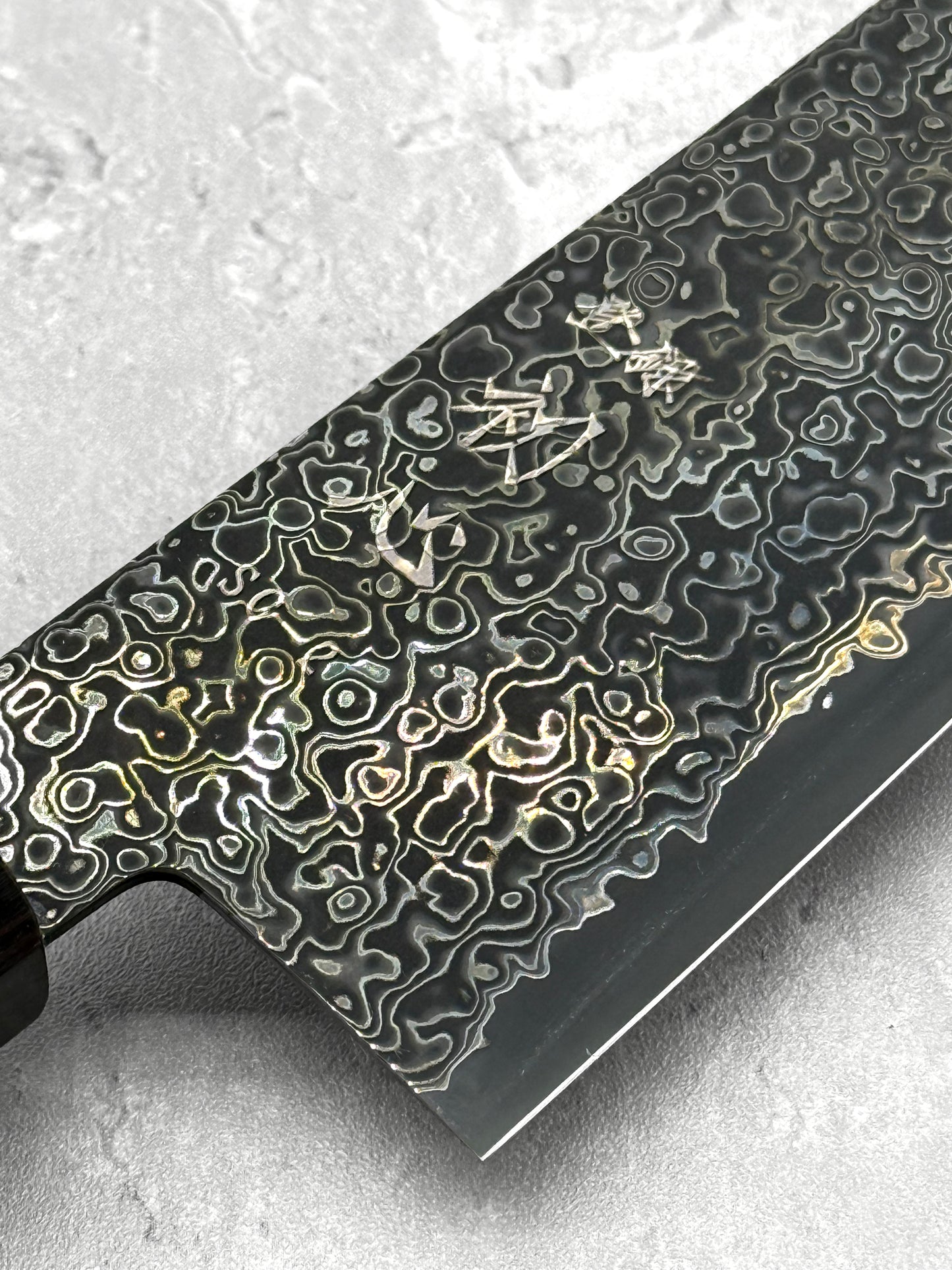 hatsukokoro santoku saihyo damascus black series 180mm sg2 ebony japanese knives masaru Malaysia chef