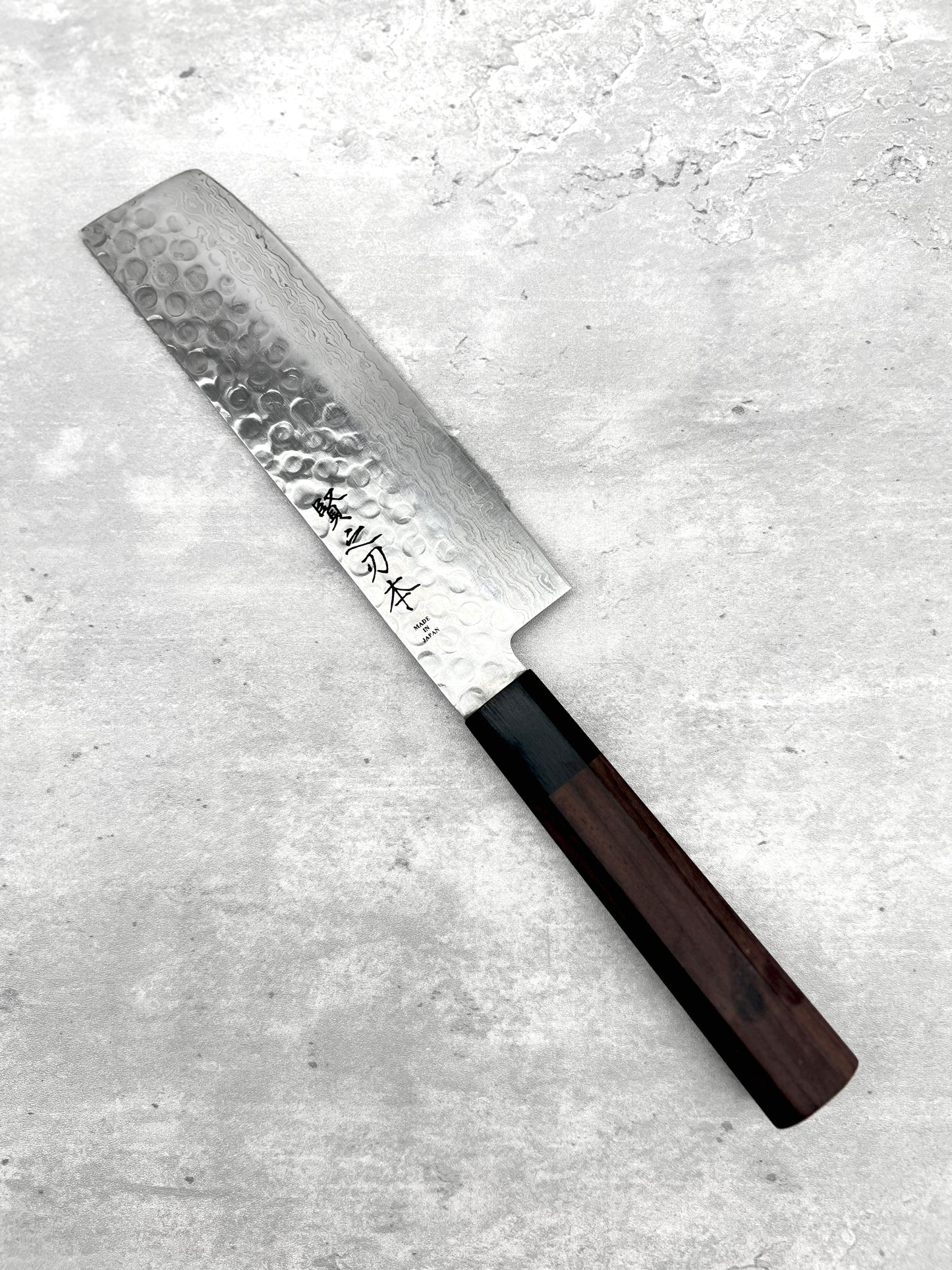 45 Layered Damascus Nakiri 180mm