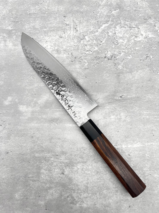 45 Layered VG10 Damascus Santoku 180mm