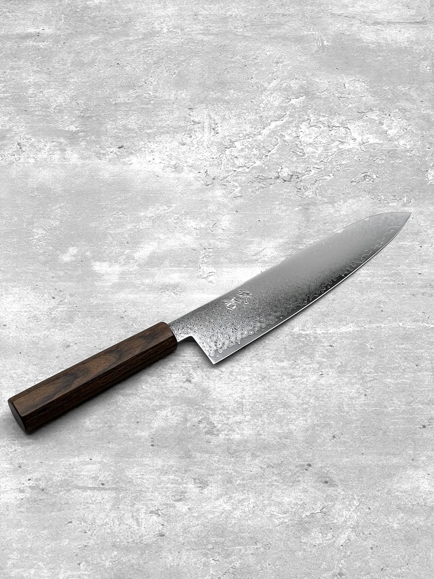 Iron Flower 33 Layered Raindrop Damascus VG10 Gyuto 210mm