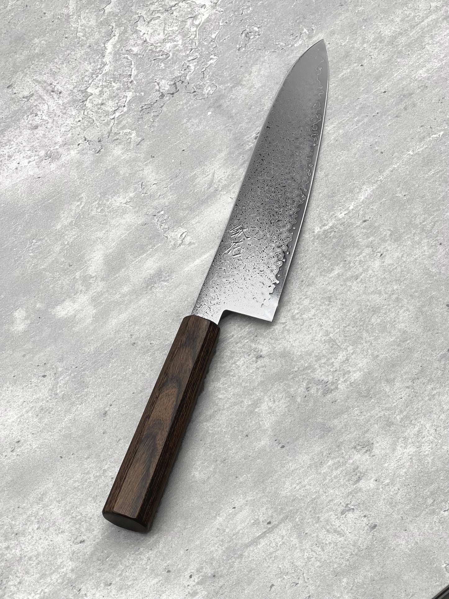Iron Flower 33 Layered Raindrop Damascus VG10 Gyuto 210mm