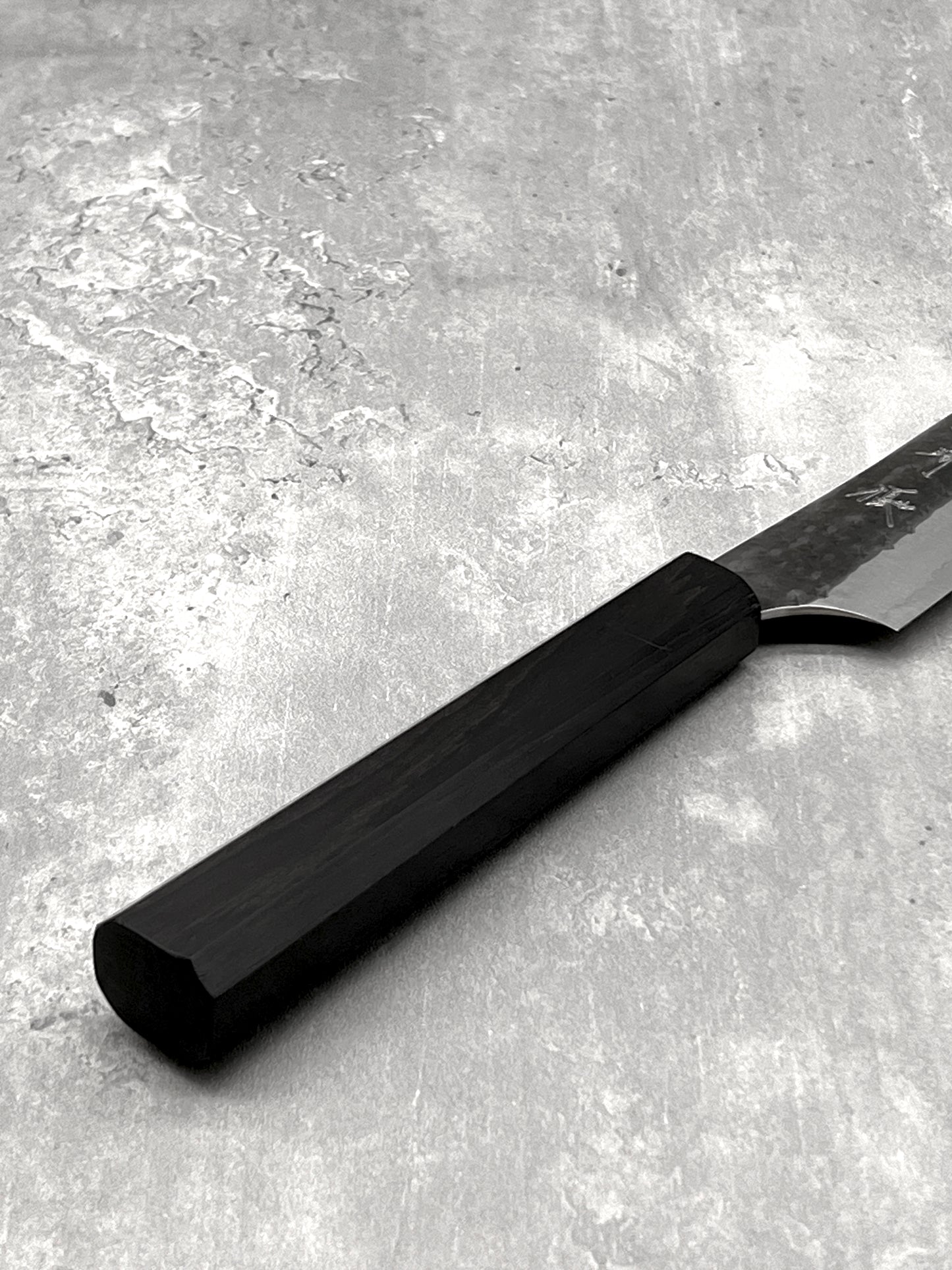 yu kurosaki kokesen ei aogami super sujihiki 240mm masaru knives malaysia ebony carbon steel Japan chef knife kitchen