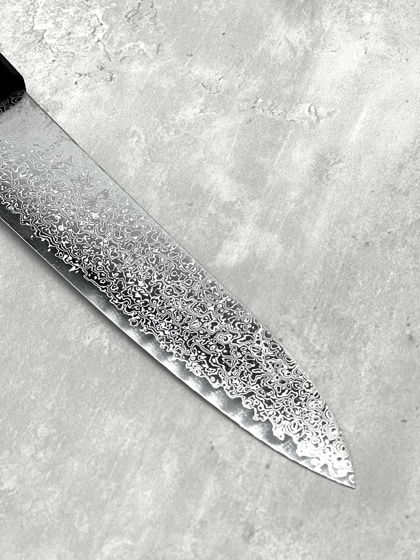 Hatsukokoro Saihyo sg2 210mm gyuto stainless steel ebony Damascus japanese knives Malaysia Japan masaru