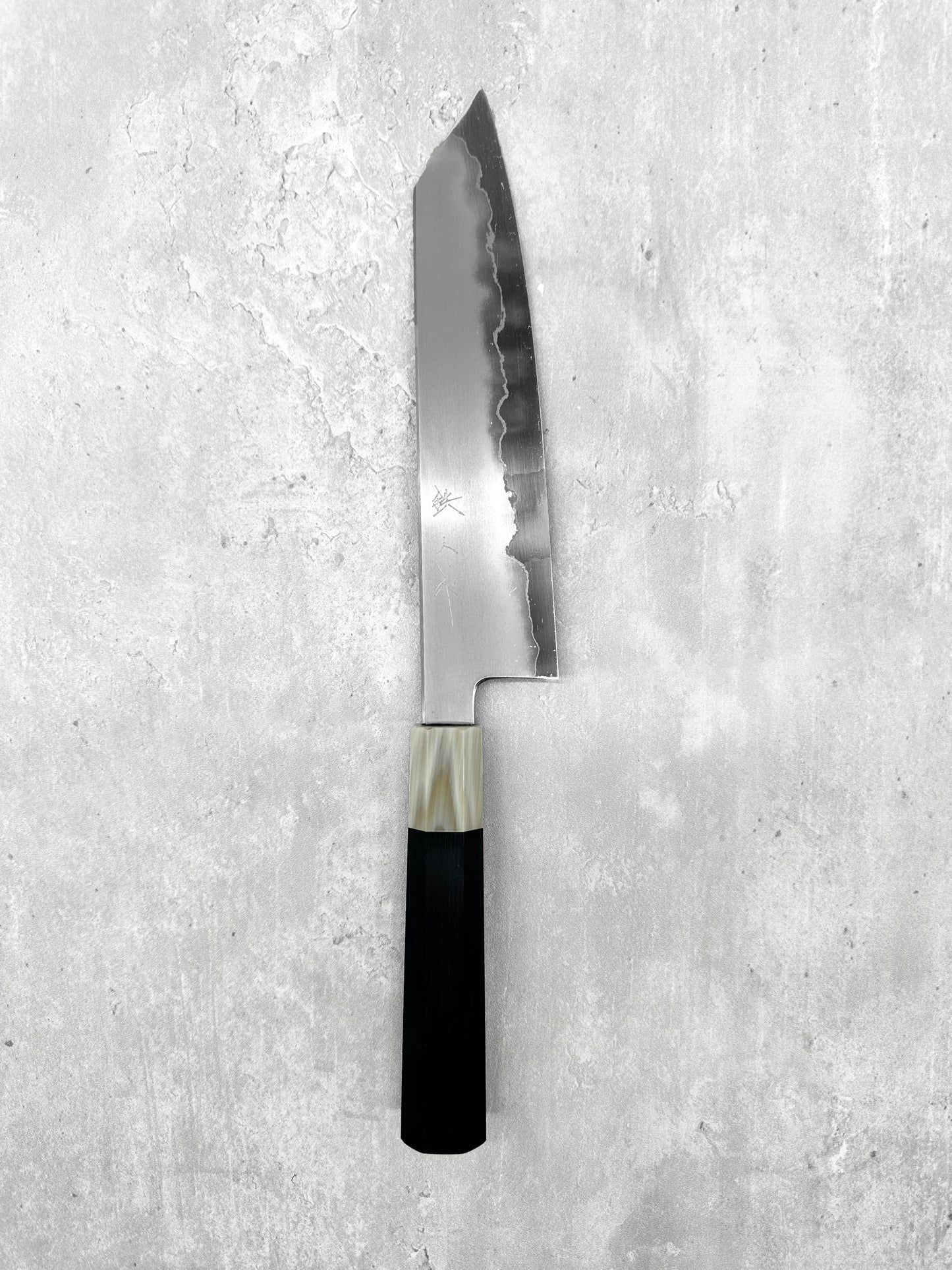 tetsujin myojin toru tamura ebony white horn Ginsan 3 masaru knives Malaysia japanese knives 210m kiritsuke Gyuto