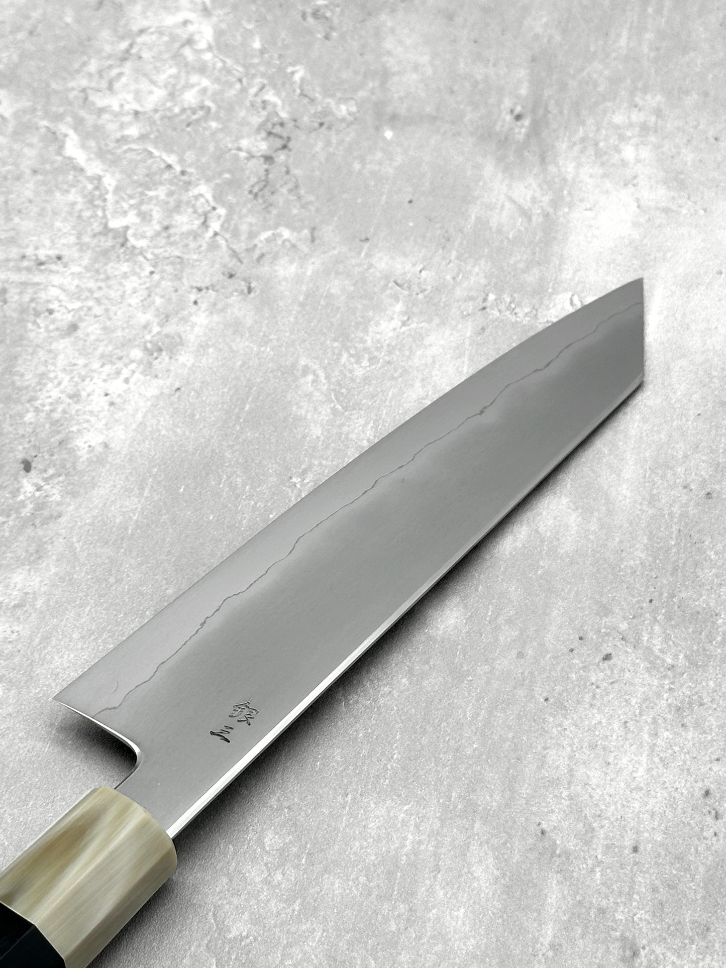 tetsujin myojin toru tamura ebony white horn Ginsan 3 masaru knives Malaysia japanese knives 210m kiritsuke Gyuto