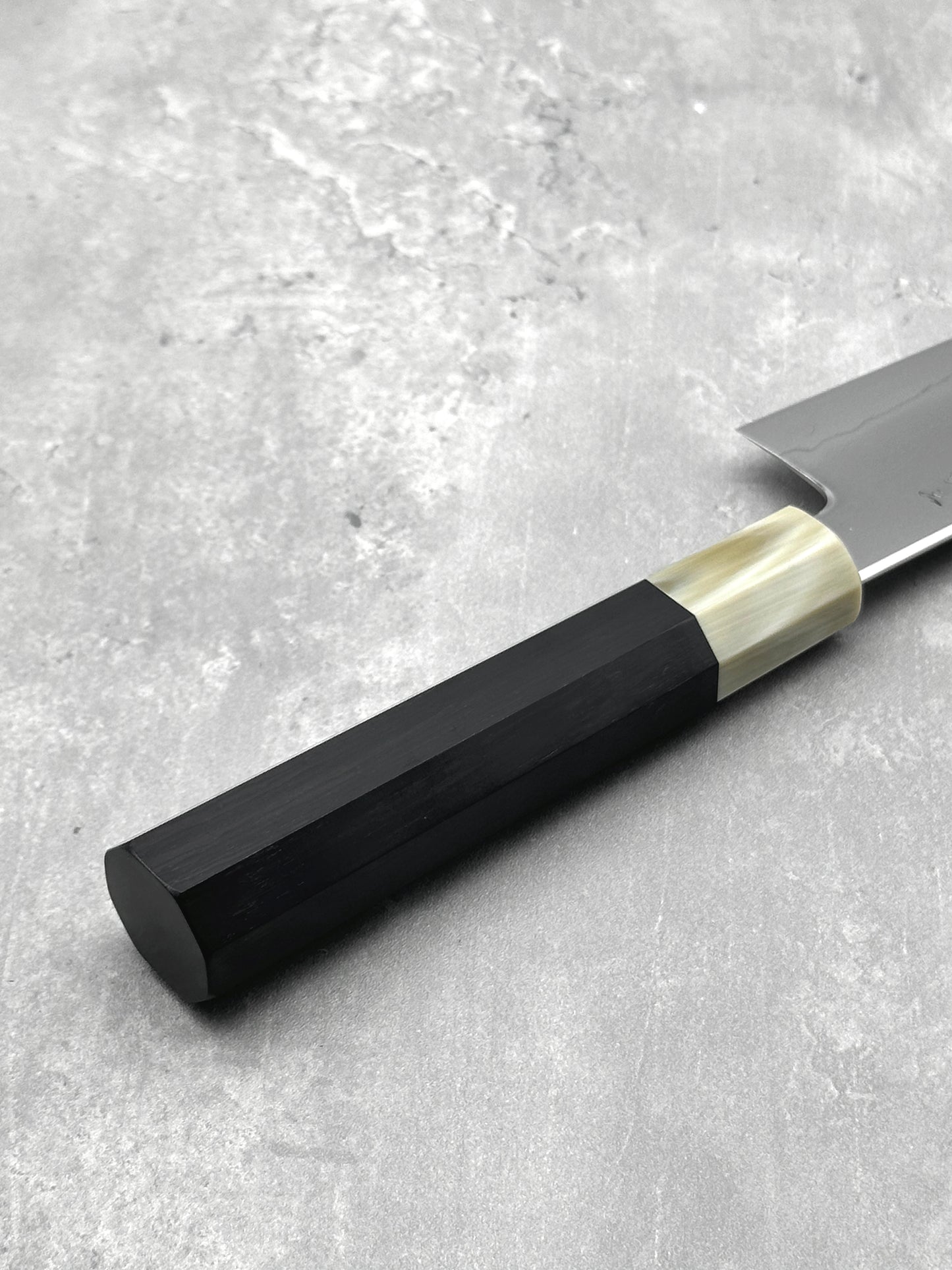 tetsujin myojin toru tamura ebony white horn Ginsan 3 masaru knives Malaysia japanese knives 210m kiritsuke Gyuto