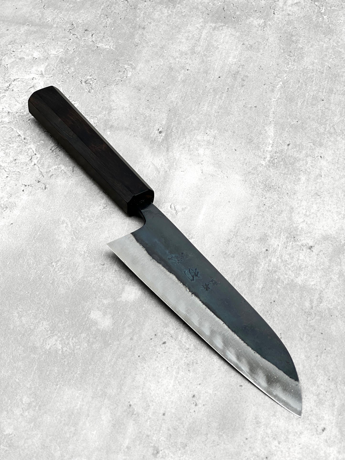 hatsukokoro kuronami blue 2 aogami masaru knives Malaysia Japan japanese knife chef santoku 165mm ebony carbon steel