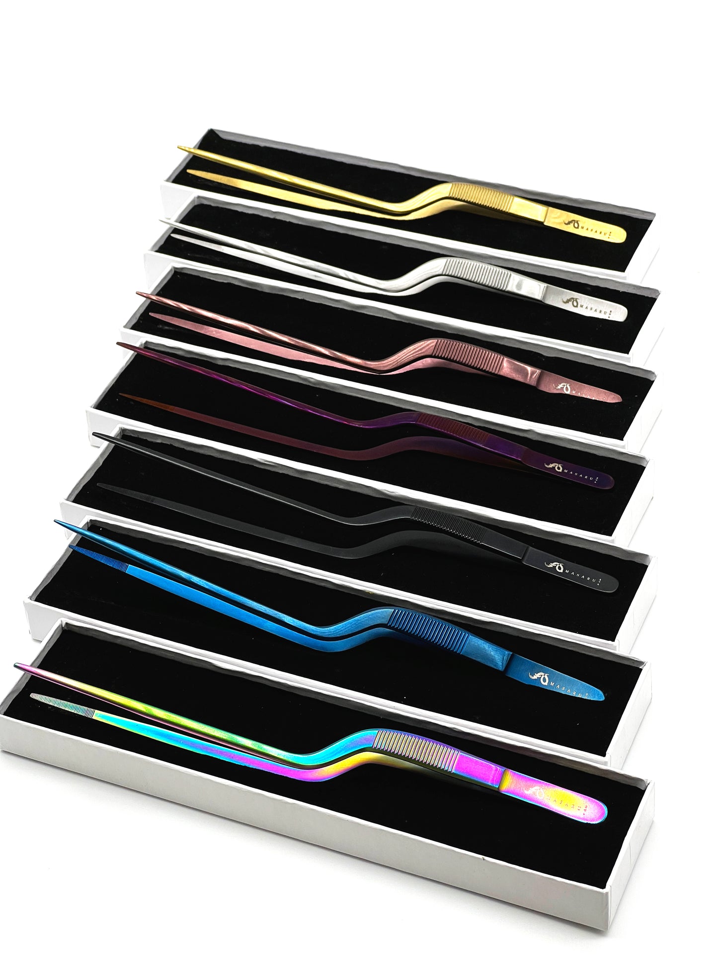 Masaru Fine Tip Tweezers (Jet Black)