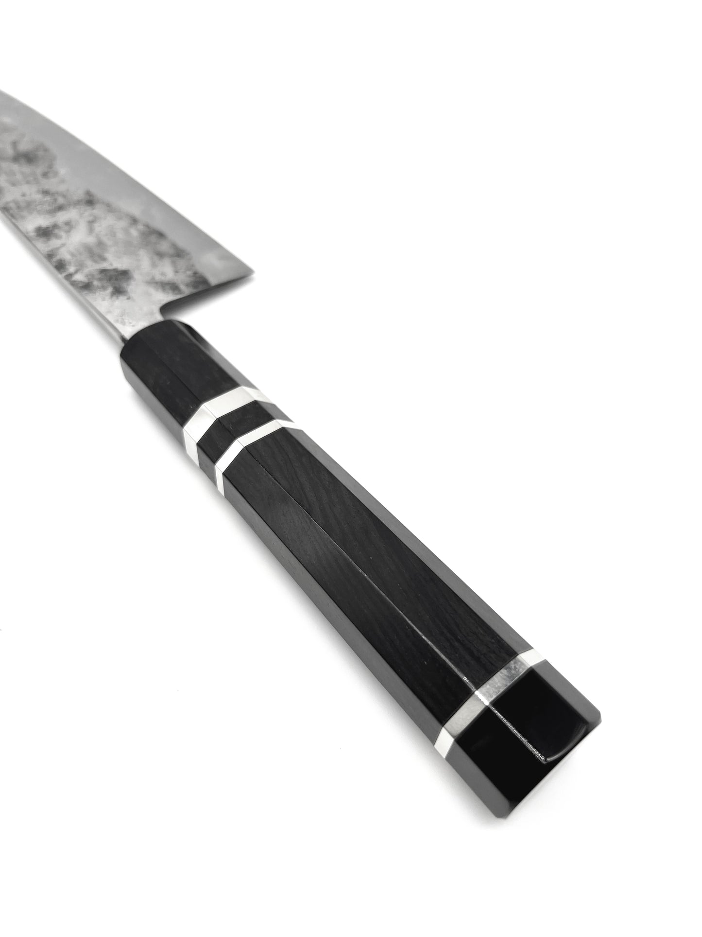 Yoshimune kawamura Malaysia Japanese knives shirogami ebony handle silver ring limited edition sumio gyuto carbon steel masaru