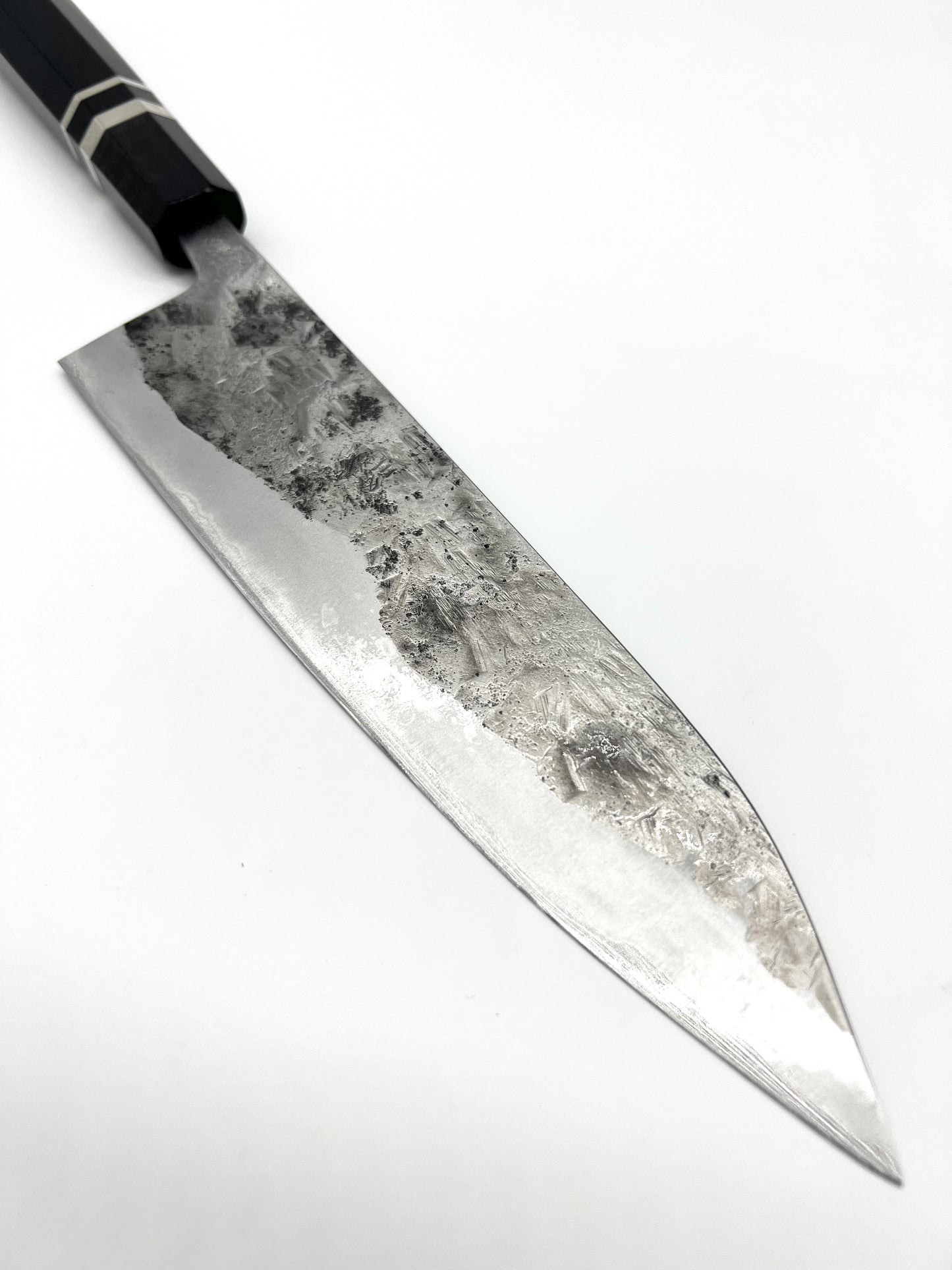 Yoshimune kawamura Malaysia Japanese knives shirogami ebony handle silver ring limited edition sumio gyuto carbon steel masaru