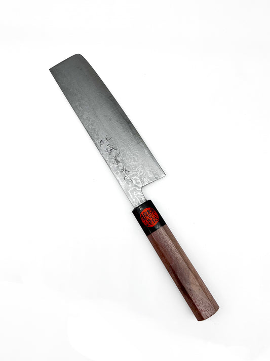 Shigeki Tanaka Aogami #2 Damascus Nakiri 165mm