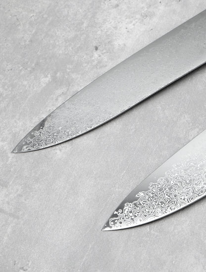 Hatsukokoro Saihyo sg2 210mm gyuto stainless steel ebony Damascus japanese knives Malaysia Japan masaru 