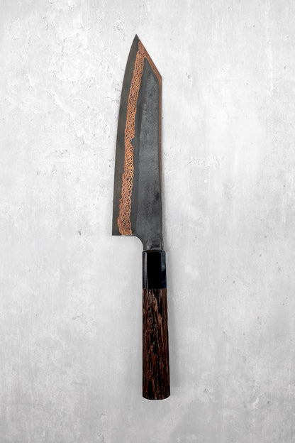 hatsukokoro sld yorokobi Damascus rainbow gyuto 210mm masaru knives Malaysia japanese Japan kitchen chef