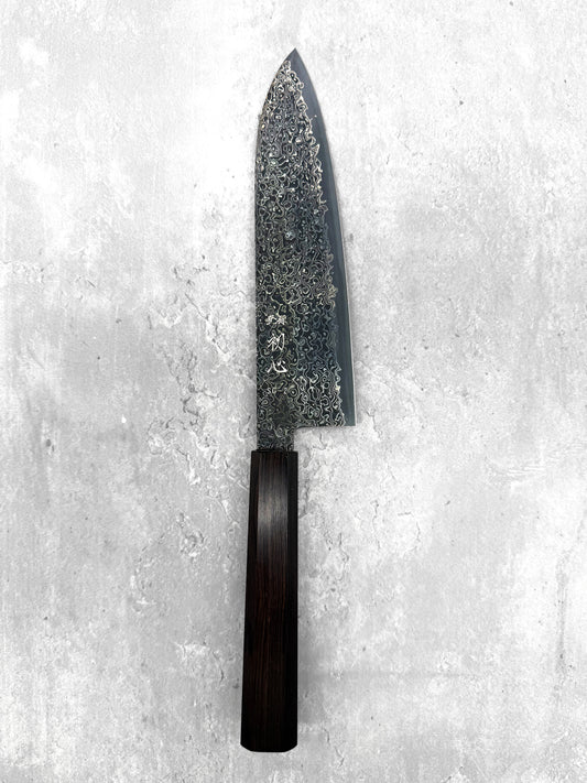 hatsukokoro santoku saihyo damascus black series 180mm sg2 ebony japanese knives masaru Malaysia chef 