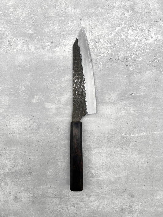 yu Kurosaki aogami super kokusen ei 165mm bunka kurouchi black masaru knives Malaysia ebony chef knife multipurpose carbon steel Echizen master Japan
