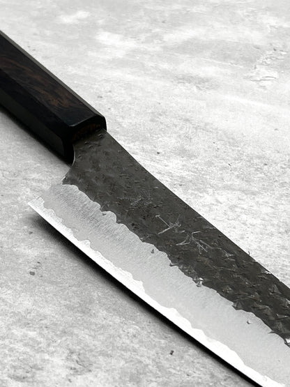 yu Kurosaki aogami super kokusen ei 165mm bunka kurouchi black masaru knives Malaysia ebony chef knife multipurpose carbon steel Echizen master Japan