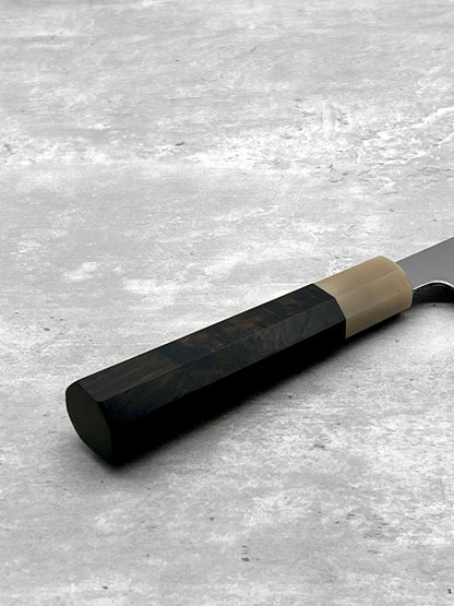 tetsujin ginsan 3 masaru knives Malaysia myojin Japan sharpener knife chef gyuto 210mm migaki buffalo horn ebony 