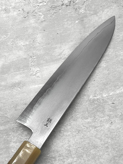 tetsujin ginsan 3 masaru knives Malaysia myojin Japan sharpener knife chef gyuto 210mm migaki buffalo horn ebony 