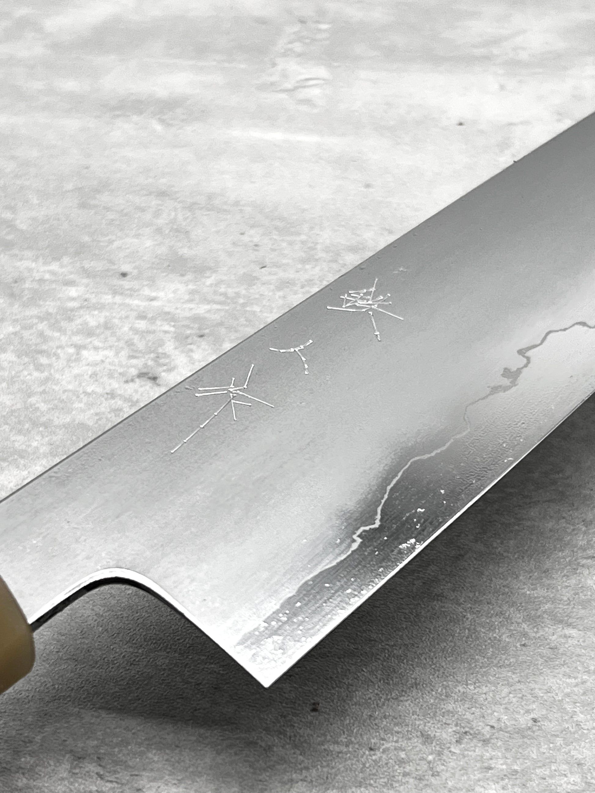 tetsujin ginsan 3 masaru knives Malaysia myojin Japan sharpener knife chef gyuto 210mm migaki buffalo horn ebony 