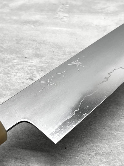 tetsujin ginsan 3 masaru knives Malaysia myojin Japan sharpener knife chef gyuto 210mm migaki buffalo horn ebony 