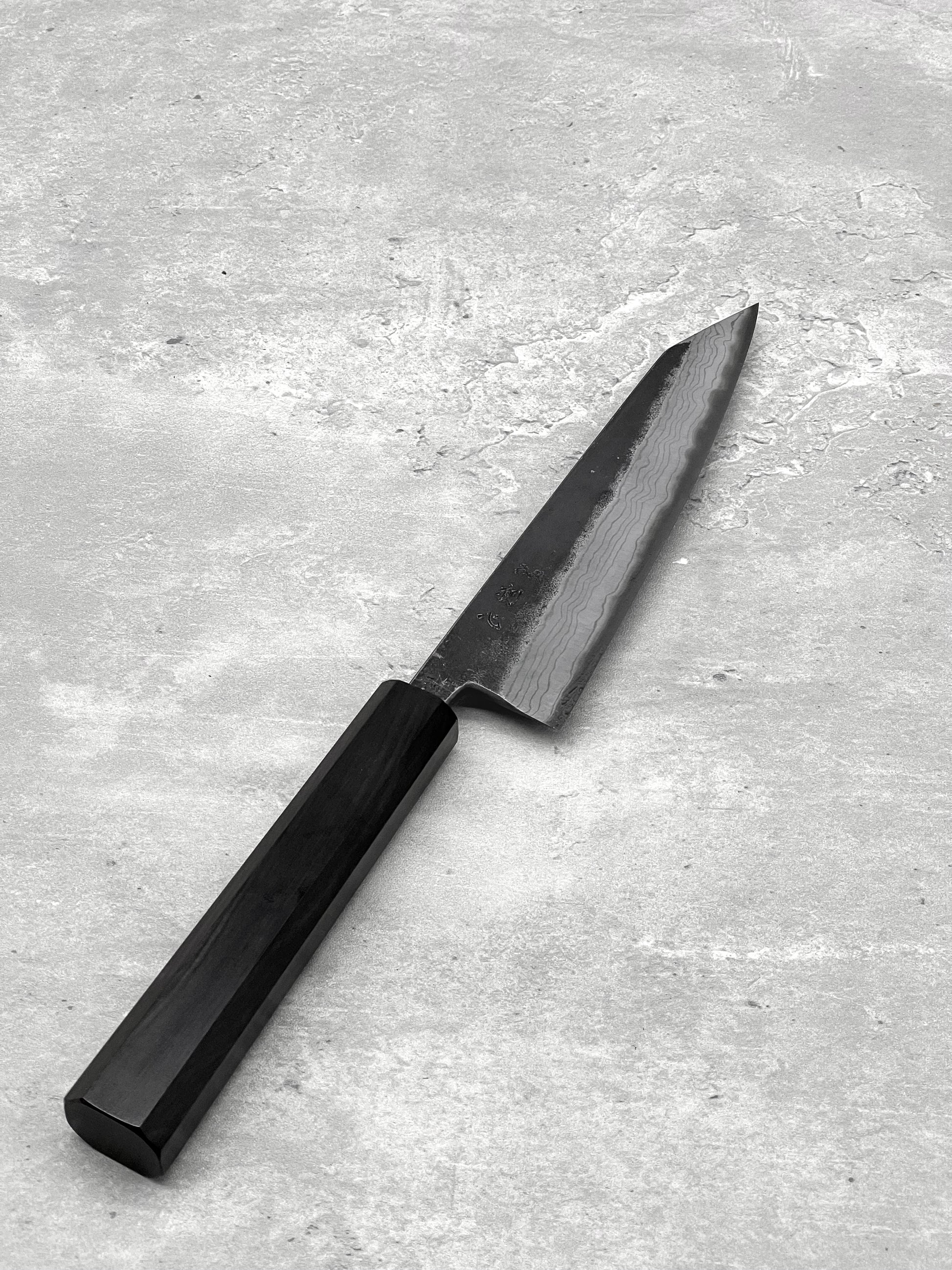 honesuki damascus 150mm aogami 2 hatsukokoro masaru knives Malaysia knife chef Malaysia Japan ebony high carbon steel 