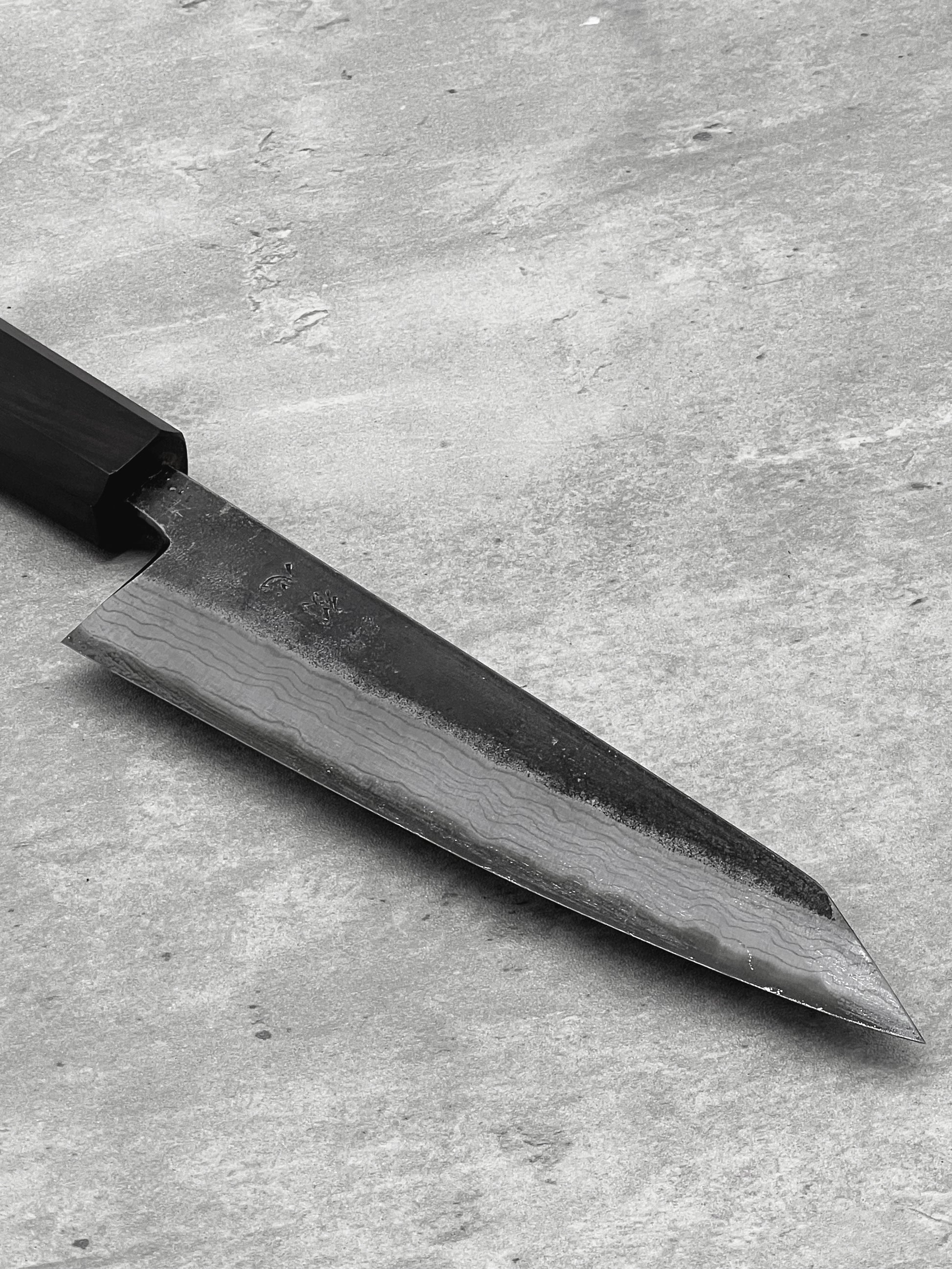 honesuki damascus 150mm aogami 2 hatsukokoro masaru knives Malaysia knife chef Malaysia Japan ebony high carbon steel 