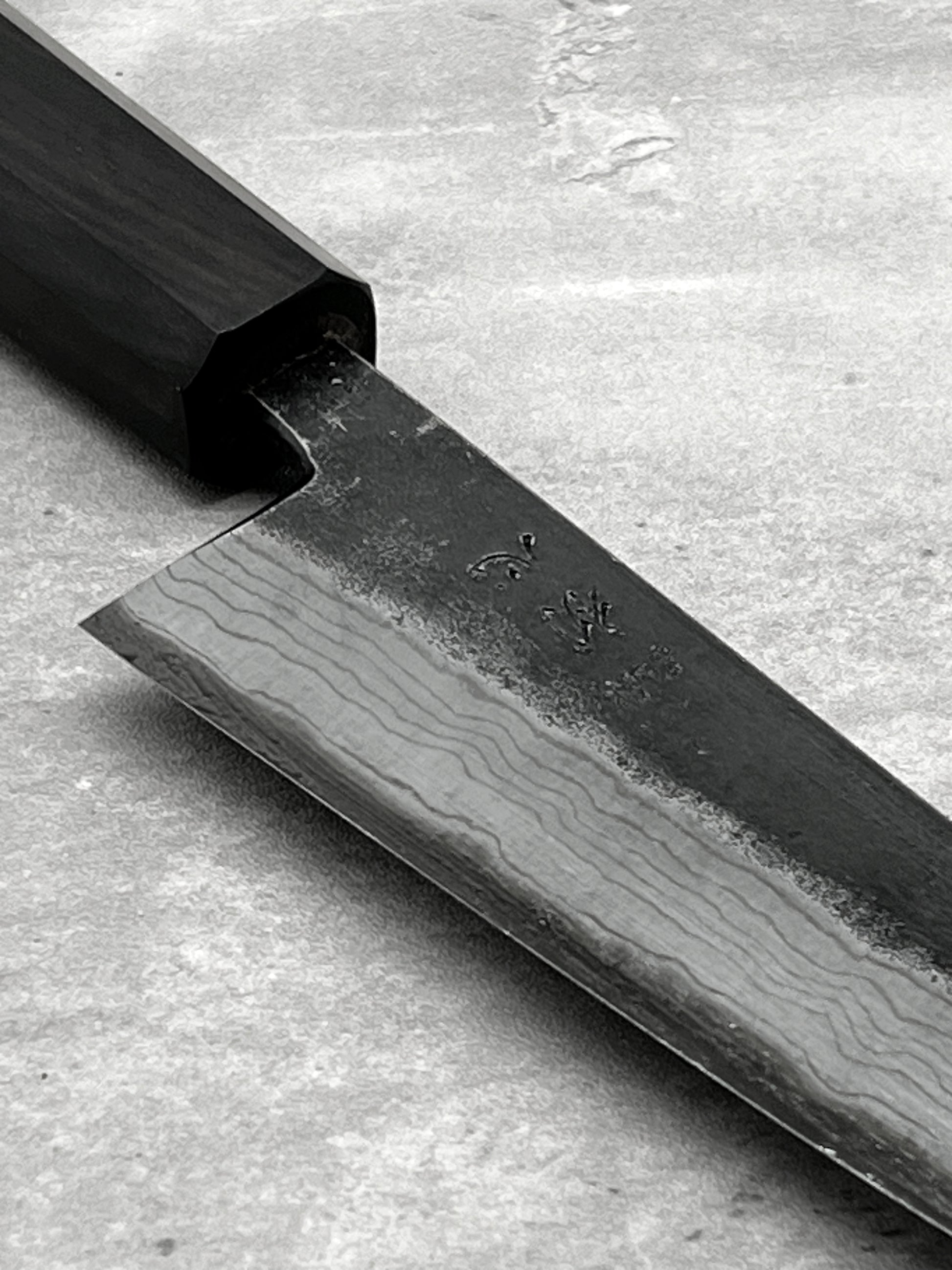 honesuki damascus 150mm aogami 2 hatsukokoro masaru knives Malaysia knife chef Malaysia Japan ebony high carbon steel 