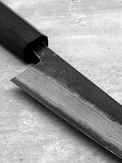 honesuki damascus 150mm aogami 2 hatsukokoro masaru knives Malaysia knife chef Malaysia Japan ebony high carbon steel 