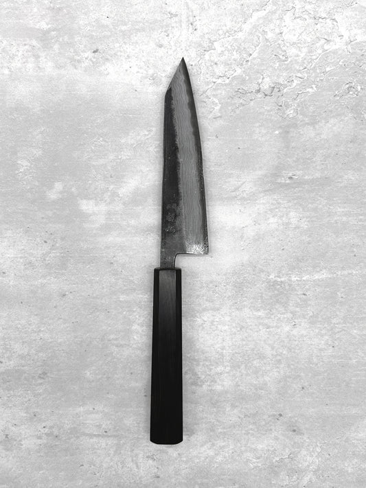 honesuki damascus 150mm aogami 2 hatsukokoro masaru knives Malaysia knife chef Malaysia Japan ebony high carbon steel 