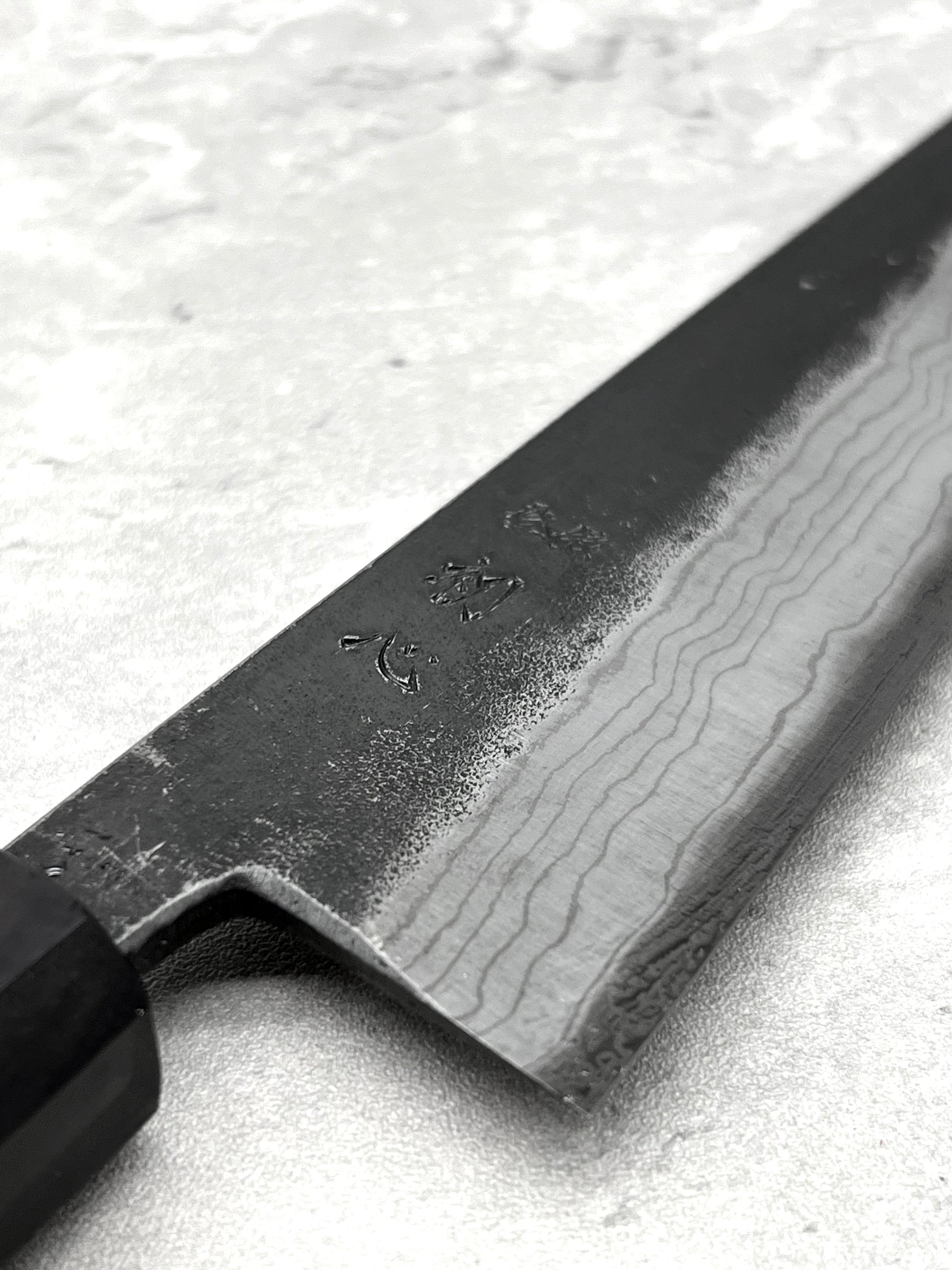honesuki damascus 150mm aogami 2 hatsukokoro masaru knives Malaysia knife chef Malaysia Japan ebony high carbon steel 