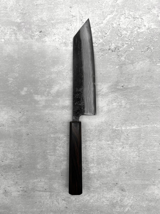 Hatsukokoro kumokage aogami 2 damascus Japan carbon steel blue masaru knives Malaysia Japan knife chef ebony 