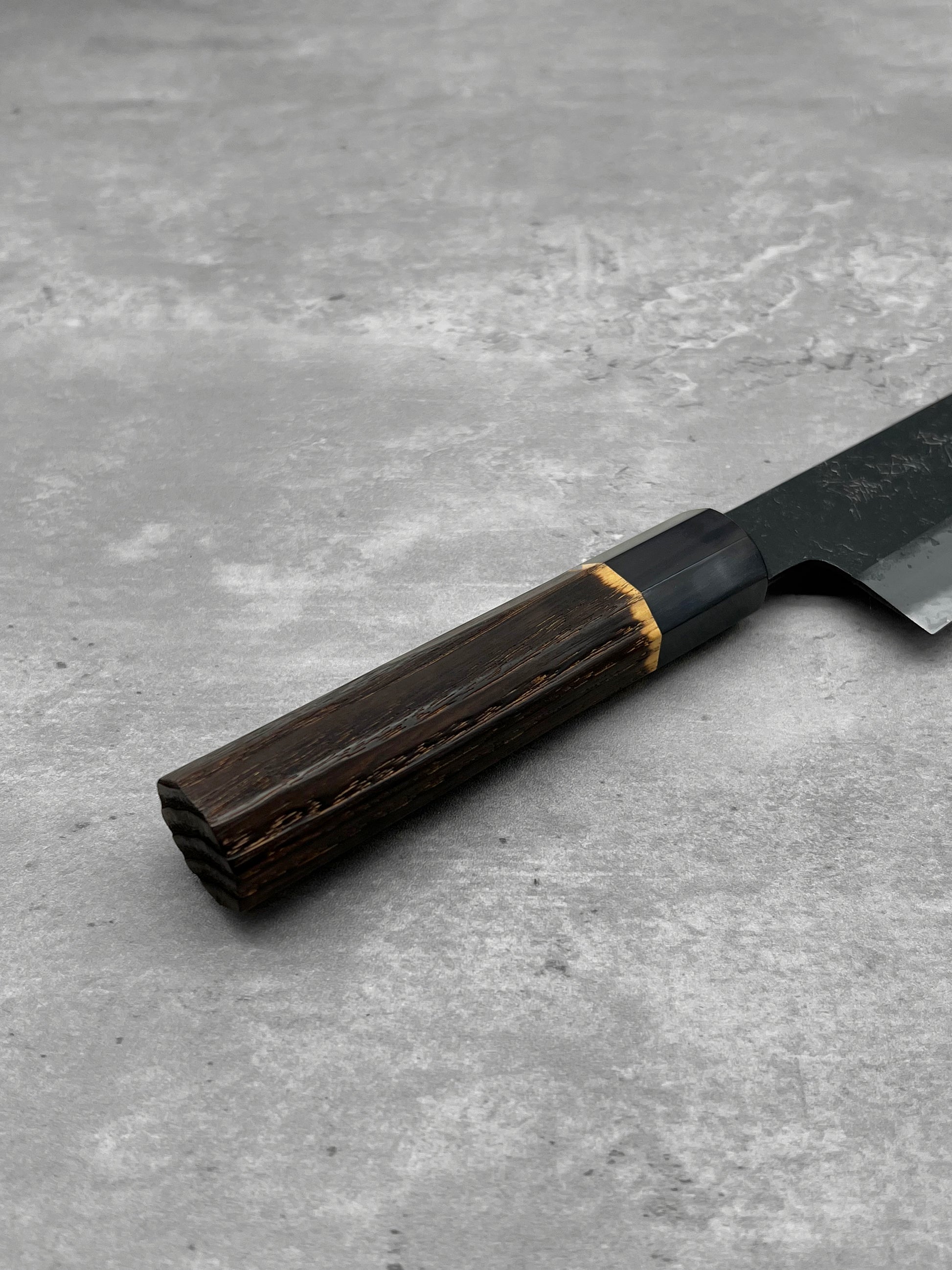 mutsumi hinoura ajikataya shirogami 2 Japan masaru knives Malaysia chef knife kiritsuke sanjo nashiji kurouchi 210mm handmade high carbon steel