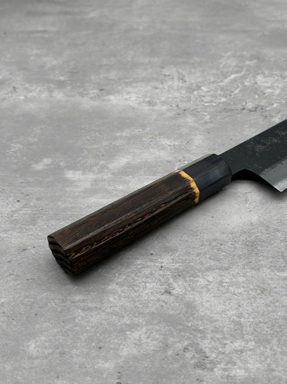 mutsumi hinoura ajikataya shirogami 2 Japan masaru knives Malaysia chef knife kiritsuke sanjo nashiji kurouchi 210mm handmade high carbon steel