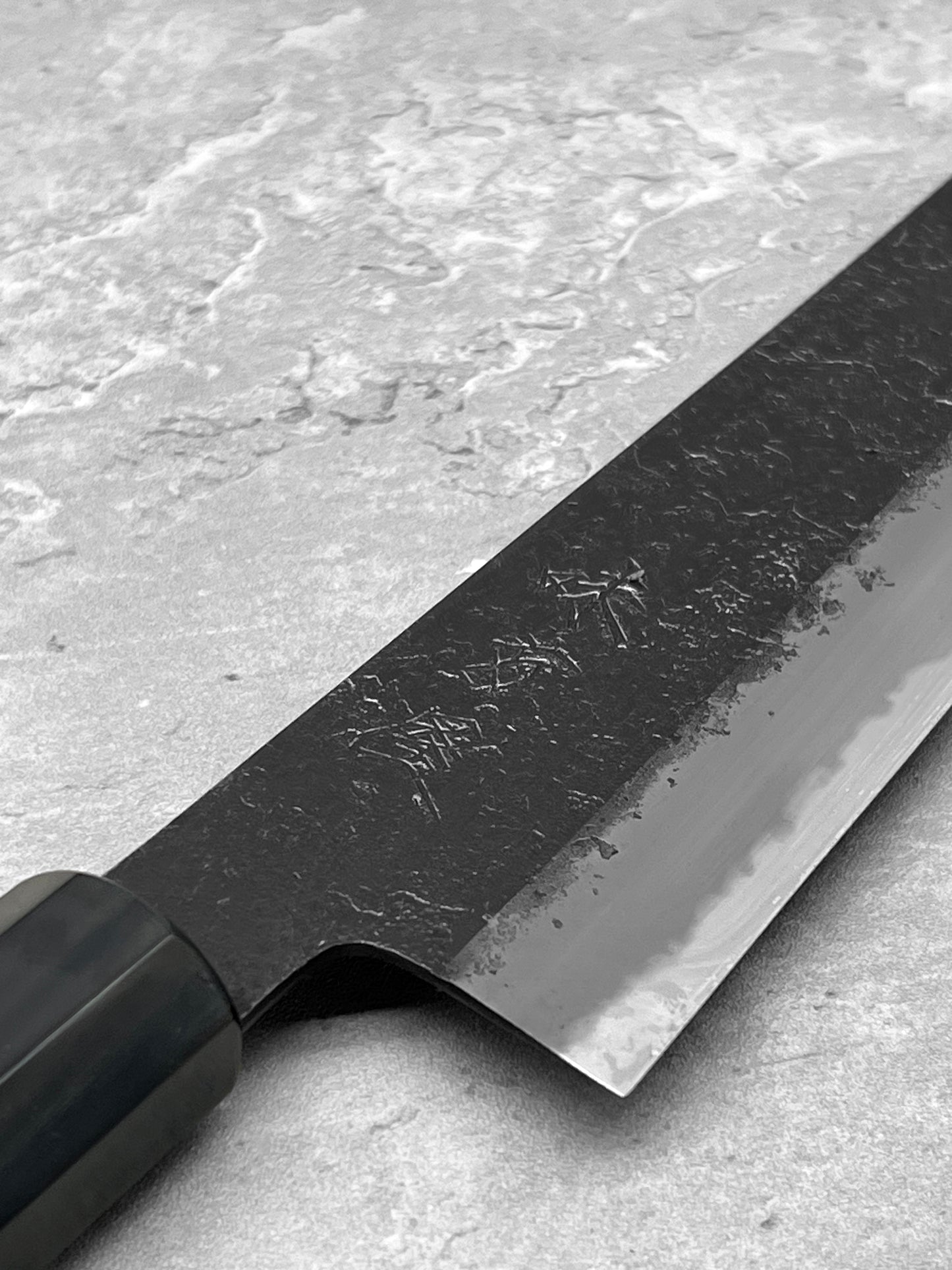 mutsumi hinoura ajikataya shirogami 2 Japan masaru knives Malaysia chef knife kiritsuke sanjo nashiji kurouchi 210mm handmade high carbon steel
