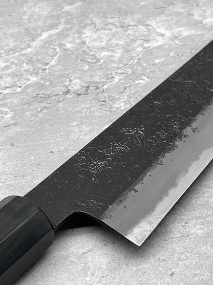 mutsumi hinoura ajikataya shirogami 2 Japan masaru knives Malaysia chef knife kiritsuke sanjo nashiji kurouchi 210mm handmade high carbon steel