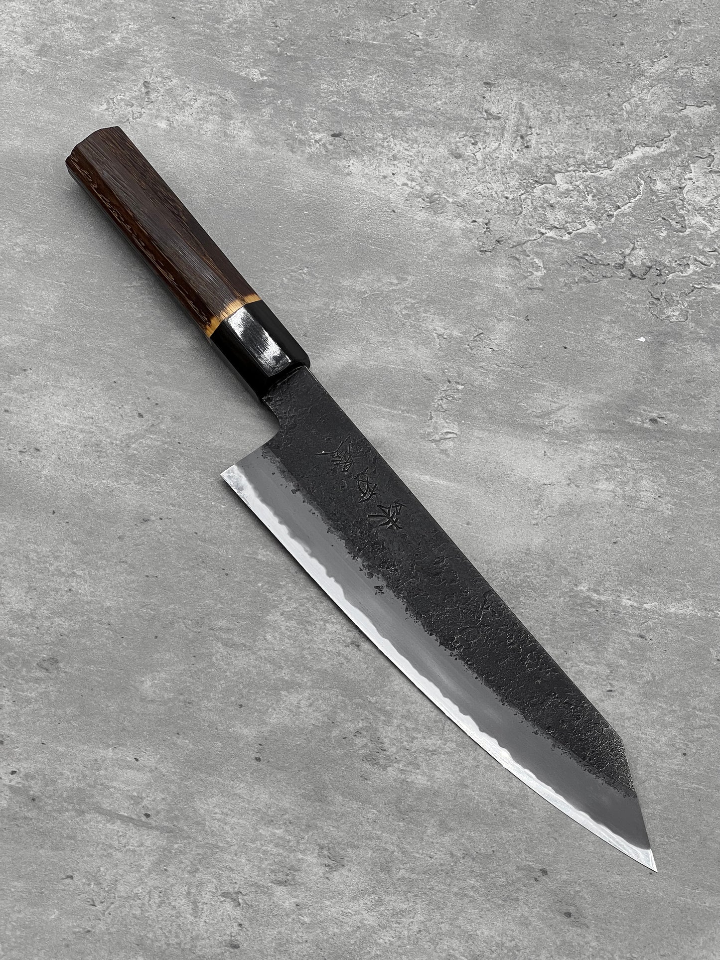mutsumi hinoura ajikataya shirogami 2 Japan masaru knives Malaysia chef knife kiritsuke sanjo nashiji kurouchi 210mm handmade high carbon steel
