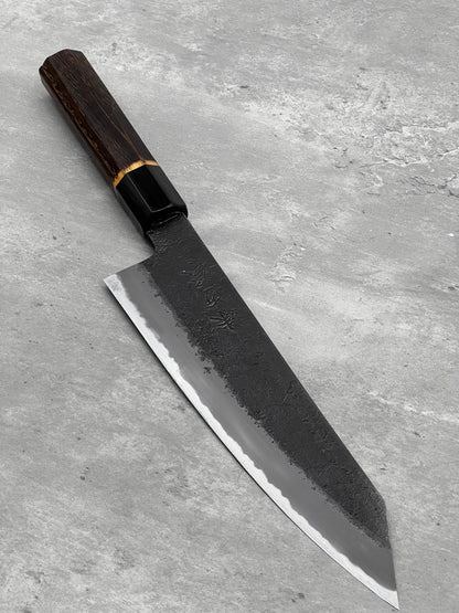 mutsumi hinoura ajikataya shirogami 2 Japan masaru knives Malaysia chef knife kiritsuke sanjo nashiji kurouchi 210mm handmade high carbon steel