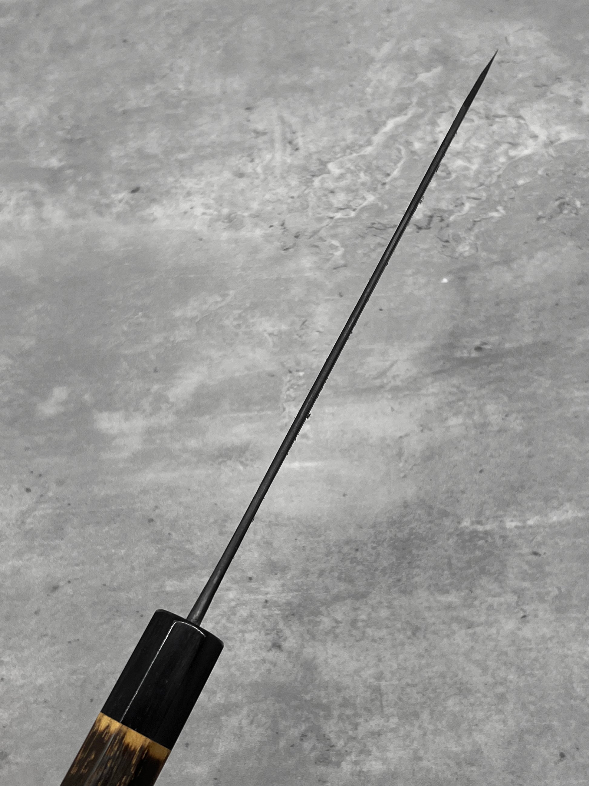 mutsumi hinoura ajikataya shirogami 2 Japan masaru knives Malaysia chef knife kiritsuke sanjo nashiji kurouchi 210mm handmade high carbon steel