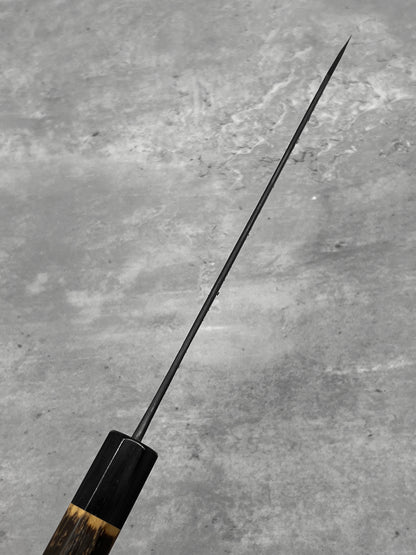 mutsumi hinoura ajikataya shirogami 2 Japan masaru knives Malaysia chef knife kiritsuke sanjo nashiji kurouchi 210mm handmade high carbon steel