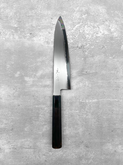 myojin riki seisakusho gyuto 210mm sg2 Japanese knife masaru knives Malaysia ebony buffalo horn chef Japan cook kitchen stainless steel 