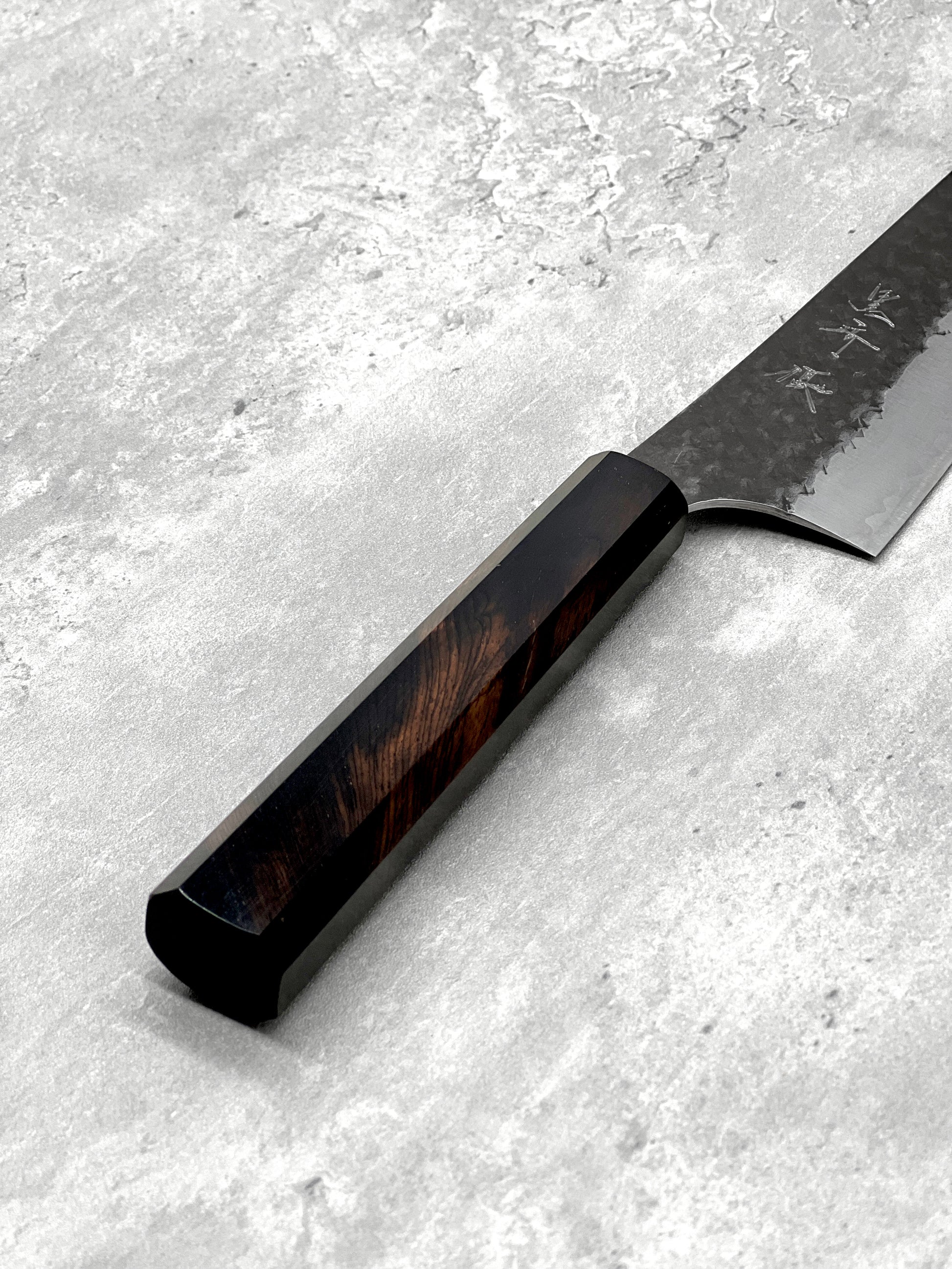 yu Kurosaki gyuto 210mm masaru knives Malaysia japanese Japan kitchen knife aogami super kokesen ei carbon ebony