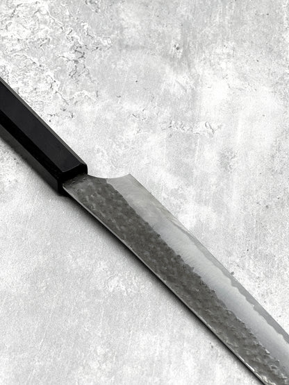 yu kurosaki kokesen ei aogami super sujihiki 240mm masaru knives malaysia ebony carbon steel Japan chef knife kitchen 