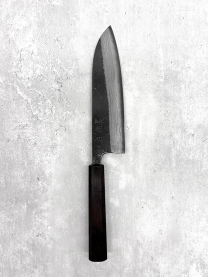 Hatsukokoro kumokage aogami 2 masaru knives Malaysia knife japanese Japan chef Damascus santoku 180mm 