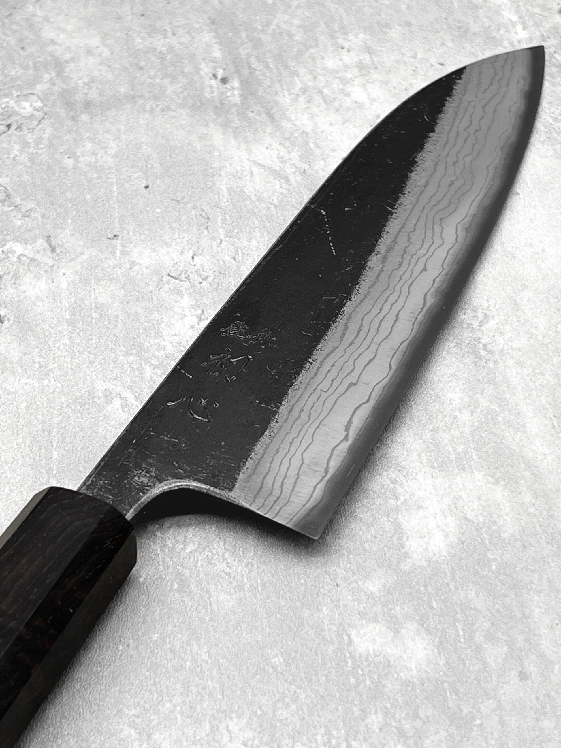 Hatsukokoro kumokage aogami 2 masaru knives Malaysia knife japanese Japan chef Damascus santoku 180mm 