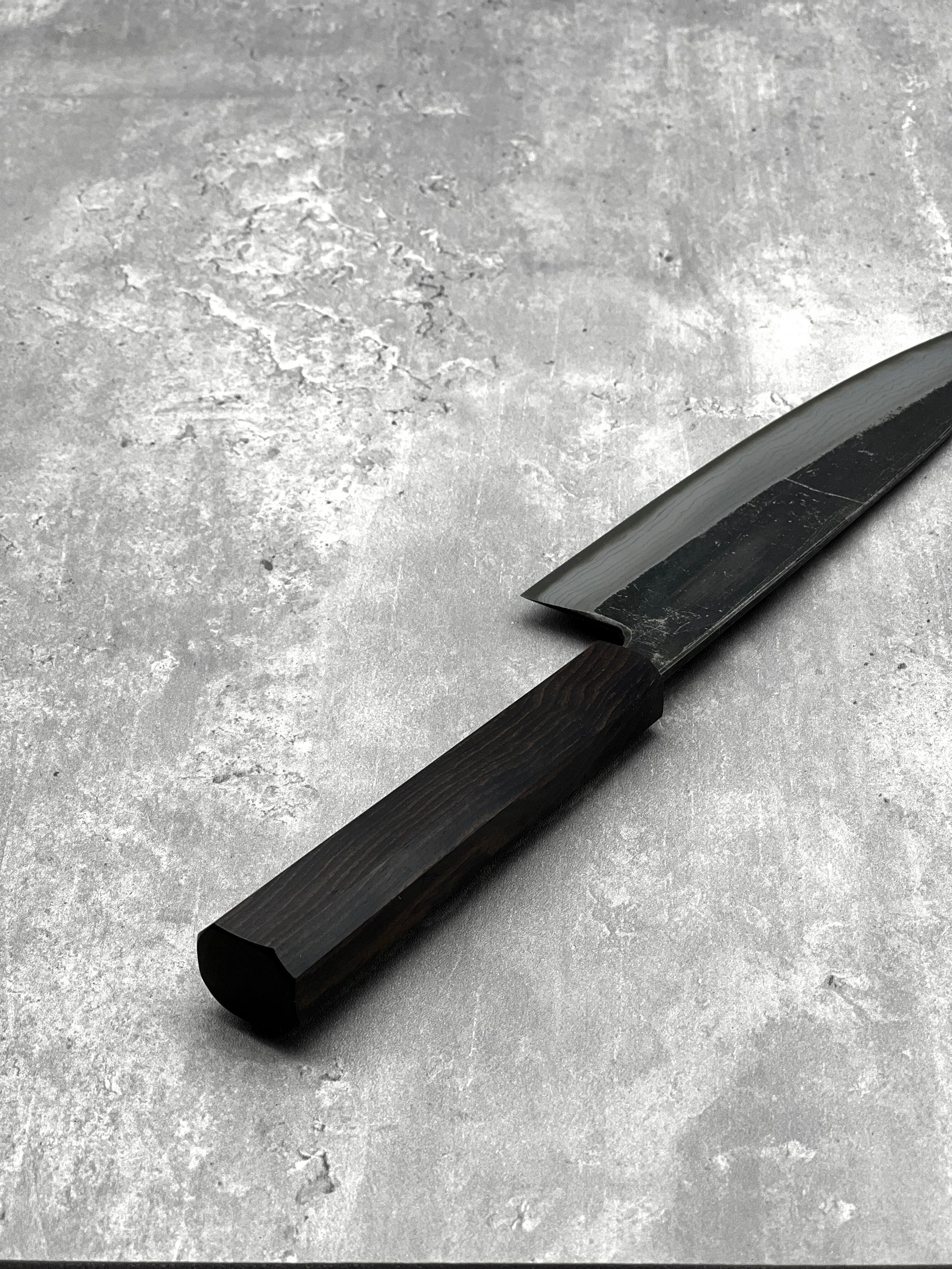Hatsukokoro kumokage aogami 2 masaru knives Malaysia knife japanese Japan chef Damascus santoku 180mm 