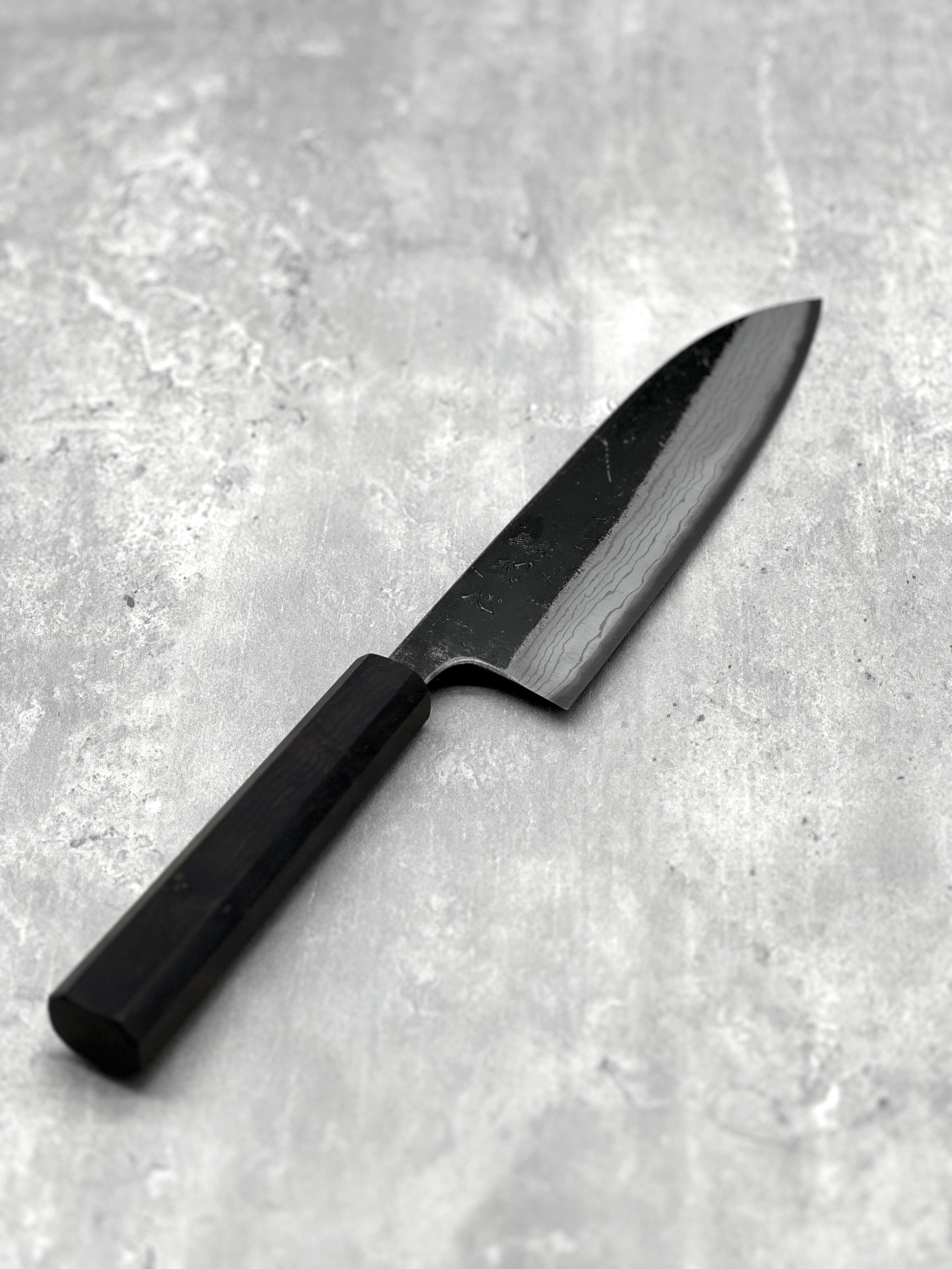 Hatsukokoro kumokage aogami 2 masaru knives Malaysia knife japanese Japan chef Damascus santoku 180mm 