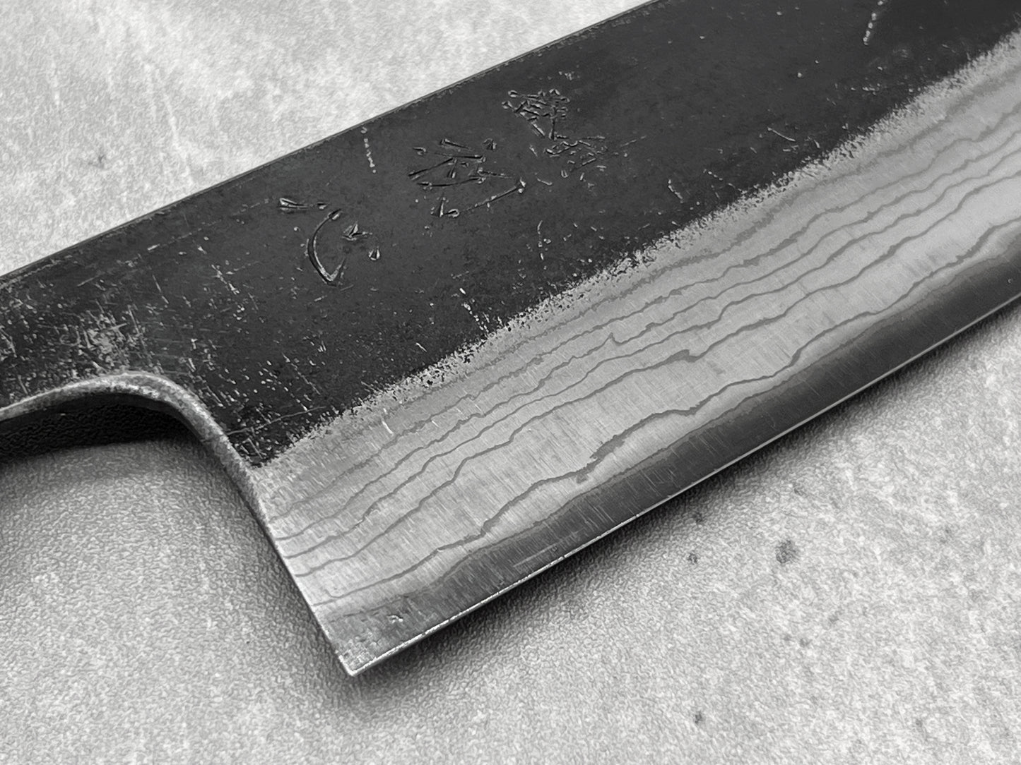 Hatsukokoro Kumokage Aogami #2 Damascus 180mm Santoku